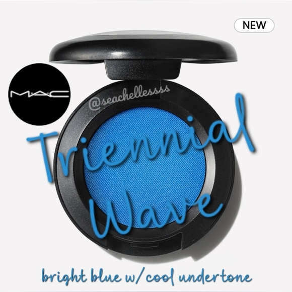 MAC Triennial Wave Bright Blue Cool Undertone Eyeshadow Brand New In Box - Picture 1 of 8